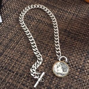 JENNY BIRD Two Tone Arethusa Medal Necklace